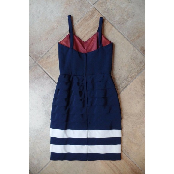 Tomasz Starzewski Layered Ruffle Silk Sheath Dress - Picture 6 of 8